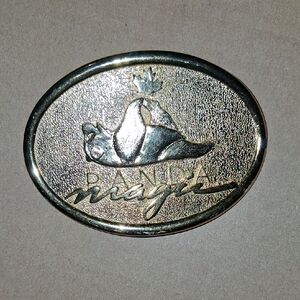 PANDA MAGIC GOLD TONE Belt Buckle